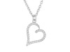 Cubic Zirconia Heart Necklace CUZ-RDN-84.
