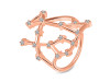 Gemini Zodiac Star Constellation With Cubic Zirconia Ring CUZ-RDR-1958.
