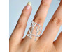 Gemini Zodiac Star Constellation With Cubic Zirconia Ring CUZ-RDR-1958.