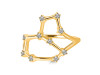 Leo Zodiac Star Constellation With Cubic Zirconia Ring CUZ-RDR-2040.