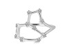 Leo Zodiac Star Constellation With Cubic Zirconia Ring CUZ-RDR-2040.