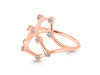 Leo Zodiac Star Constellation With Cubic Zirconia Ring CUZ-RDR-2040.