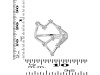 Aquarius Zodiac Star Constellation With Cubic Zirconia Ring CUZ-RDR-2041.