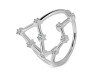 Aquarius Zodiac Star Constellation With Cubic Zirconia Ring CUZ-RDR-2041.