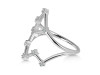 Aquarius Zodiac Star Constellation With Cubic Zirconia Ring CUZ-RDR-2041.