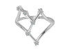 Cancer Zodiac Star Constellation With Cubic Zirconia Ring CUZ-RDR-2043.