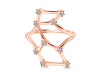 Virgo Zodiac Star Constellation With Cubic Zirconia Ring CUZ-RDR-2044.