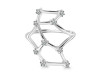 Virgo Zodiac Star Constellation With Cubic Zirconia Ring CUZ-RDR-2044.
