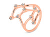 Virgo Zodiac Star Constellation With Cubic Zirconia Ring CUZ-RDR-2044.