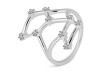 Virgo Zodiac Star Constellation With Cubic Zirconia Ring CUZ-RDR-2044.
