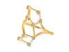 Virgo Zodiac Star Constellation With Cubic Zirconia Ring CUZ-RDR-2044.