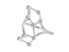 Virgo Zodiac Star Constellation With Cubic Zirconia Ring CUZ-RDR-2044.