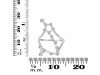 Pisces Zodiac Star Constellation With Cubic Zirconia Ring CUZ-RDR-2045.