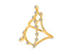 Pisces Zodiac Star Constellation With Cubic Zirconia Ring CUZ-RDR-2045.