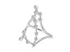 Pisces Zodiac Star Constellation With Cubic Zirconia Ring CUZ-RDR-2045.
