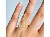 Pisces Zodiac Star Constellation With Cubic Zirconia Ring CUZ-RDR-2045.