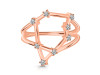 Capricorn Zodiac Star Constellation With Cubic Zirconia Ring CUZ-RDR-2047.