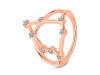 Capricorn Zodiac Star Constellation With Cubic Zirconia Ring CUZ-RDR-2047.