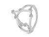 Capricorn Zodiac Star Constellation With Cubic Zirconia Ring CUZ-RDR-2047.