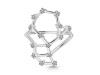 Scorpio Zodiac Star Constellation With Cubic Zirconia Ring CUZ-RDR-2048.