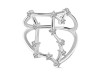 Libra Zodiac Star Constellation With Cubic Zirconia Ring CUZ-RDR-2049.
