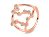 Libra Zodiac Star Constellation With Cubic Zirconia Ring CUZ-RDR-2049.