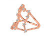 Libra Zodiac Star Constellation With Cubic Zirconia Ring CUZ-RDR-2049.