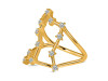 Libra Zodiac Star Constellation With Cubic Zirconia Ring CUZ-RDR-2049.