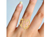 Libra Zodiac Star Constellation With Cubic Zirconia Ring CUZ-RDR-2049.