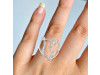 Libra Zodiac Star Constellation With Cubic Zirconia Ring CUZ-RDR-2049.