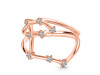 Aries Zodiac Star Constellation With Cubic Zirconia Ring CUZ-RDR-2050.