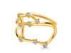 Aries Zodiac Star Constellation With Cubic Zirconia Ring CUZ-RDR-2050.