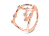 Aries Zodiac Star Constellation With Cubic Zirconia Ring CUZ-RDR-2050.