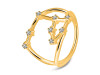 Aries Zodiac Star Constellation With Cubic Zirconia Ring CUZ-RDR-2050.