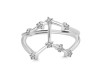 Taurus Zodiac Star Constellation With Cubic Zirconia Ring CUZ-RDR-2051.