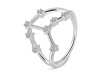 Taurus Zodiac Star Constellation With Cubic Zirconia Ring CUZ-RDR-2051.
