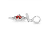 Garnet & White Topaz Alphabet T Pendant GAR-RDA-20.