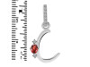 Garnet & White Topaz Alphabet C Pendant GAR-RDA-29.