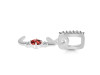 Garnet & White Topaz Alphabet J Pendant GAR-RDA-36.