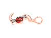 Garnet & White Topaz Alphabet S Pendant GAR-RDA-71.