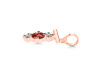 Garnet & White Topaz Alphabet T Pendant GAR-RDA-72.