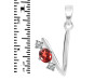 Garnet & White Topaz Alphabet V Pendant GAR-RDA-74.