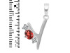 Garnet & White Topaz Alphabet Y Pendant GAR-RDA-77.