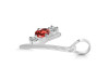 Garnet & White Topaz Alphabet Y Pendant GAR-RDA-77.