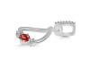 Garnet & White Topaz Alphabet D Pendant GAR-RDA-82.