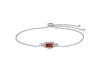 Garnet & White Topaz Bracelet GAR-RDB-140.
