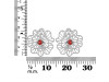 Garnet Stud Earring GAR-RDE-60.