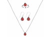 Garnet Jewelry Set GAR-RDN-450-RDE-996-RDR-2763.