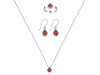 Garnet Jewelry Set GAR-RDN-451-RDE-1317-RDR-4027.
