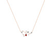 Sagittarius Zodiac Star Constellation Garnet & White Topaz Necklace GAR-RDN-496.